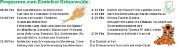 Programm Erntedankfest 