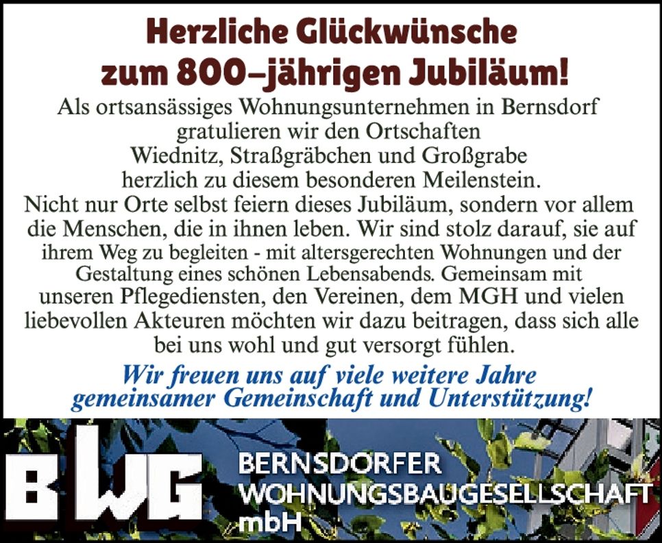 WG BWG 800 Jahre 