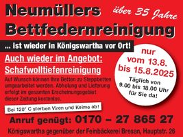 Bettfedernr. Neumüller /Königswartha