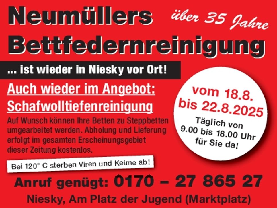 Bettfedernr. Neumüller / Niesky