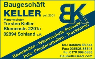 Baugeschäft Keller/ 100 Jahre