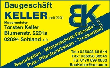 Baugeschäft Keller/ 100 Jahre