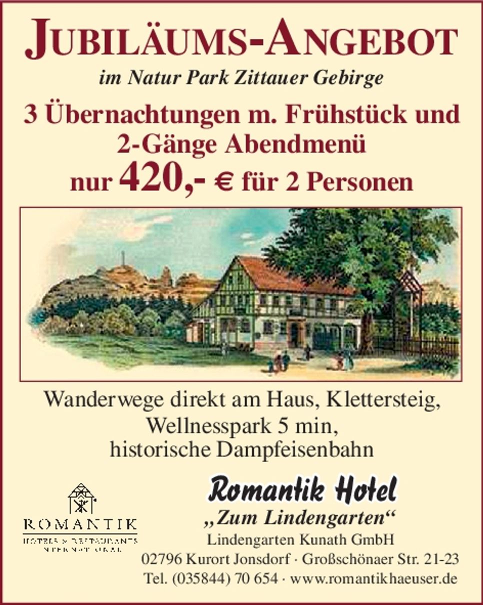 Jubiläums- Angebot