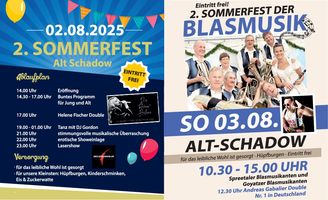 Alt Schadow Sommerfest+Blasmusik