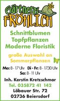 Gärtnerei Fröhlich