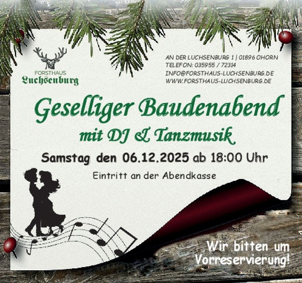 Baudenabend am 06.12.2025