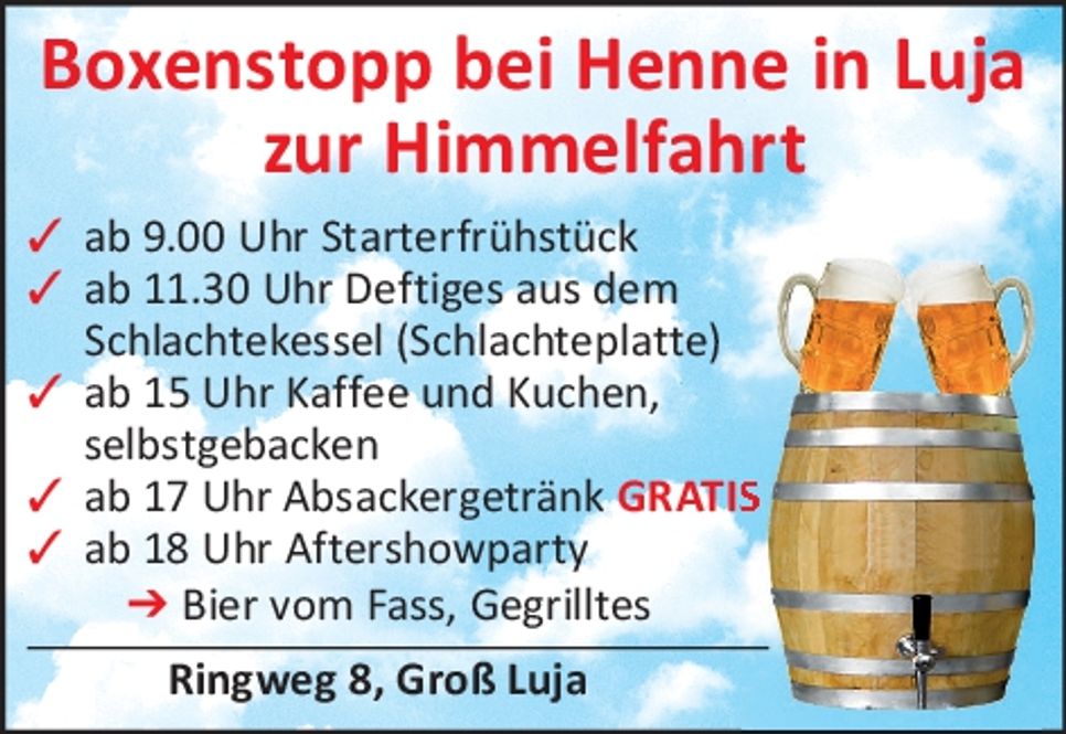Boxenstopp bei Henne