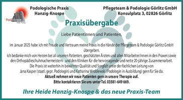 Praxisübergabe