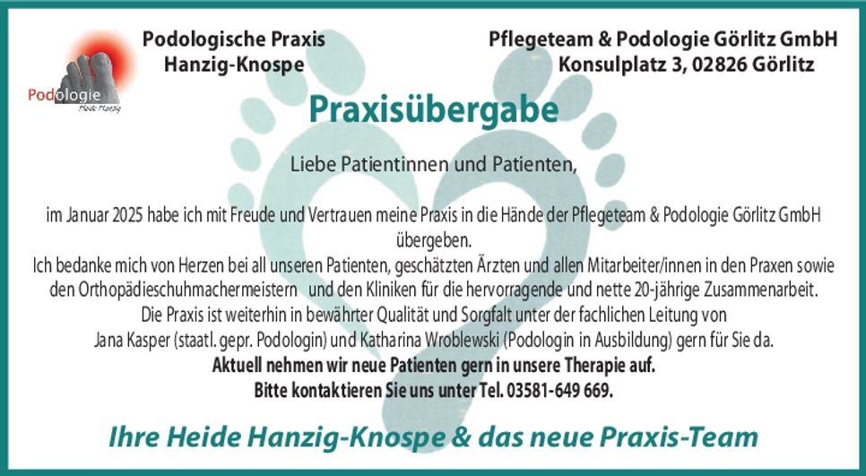 Praxisübergabe