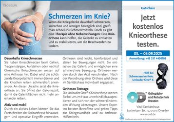 Orthesentesttage Dresden Loc. 03.–05.09.