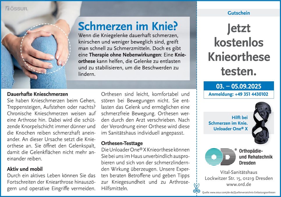 Orthesentesttage Dresden Loc. 03.–05.09.