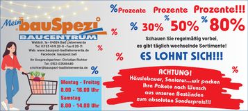 Bauspezi Abverkauf