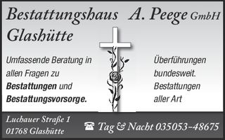 Bestattung Peege - 3. Serie