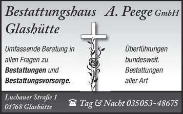 Bestattung Peege - 4. Serie
