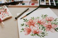 Vom Aquarell zum fertigen Wandtattoo – alle Schritte werden in Leipzig durchgeführt.